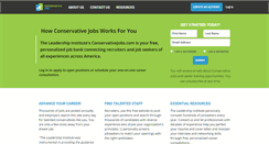 Desktop Screenshot of conservativejobs.com