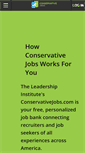 Mobile Screenshot of conservativejobs.com