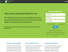 Tablet Screenshot of conservativejobs.com